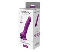 Dream Toys Real Love Dildo with Balls 18 cm Purple