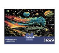 Dream Train Jigsaw Puzzles 1000 Piece Challenge Game for Adults,Sci - Fi Space Impossible Jigsaw Puzzle 1000 Pieces Educational Game Home Decoration 38x26cm/1000pcs