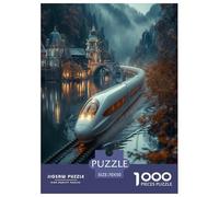 Dream Train Jigsaw Puzzles Puzzle for Adults Kids. 1000 Piece Impossible Challenge Toy Educational Game Home Decoration for Educational Games Gifts 70x50cm/1000pcs