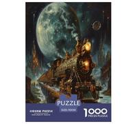 Dream Train Jigsaw Puzzles Puzzle for Adults Kids. 1000 Pieces Impossible Challenge Toy Educational Games Home Decoration for Adults& Kids Age 14 Years Up 70x50cm/1000pcs