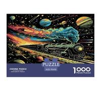Dream Train Jigsaw Puzzles Puzzles for Adults Kids. 1000 Piece Great Gifts Challenge Toy Educational Games Home Decoration for Adults& Kids Age 14 Years Up 70x50cm/1000pcs