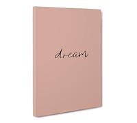 Dream Typography Quote Canvas Print | Gallery Wrapped 30mm Frame Wall Art | 20x14 inches | Ready to Hang | Modern Typography Picture | Living Room Bedroom Lounge Office