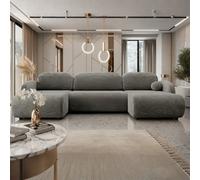 Dream U Lc+2R+Lc Spacious Corner Sofa Bed With Storage Brown