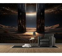 Dream Wallpaper, 3D Photo Wall Mural, Self Adhesive Wall Paper with Retro Pattern for Bedroom Living Room Tv Background, Home Decoration Poster (200x140, B85)