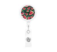 Dream Watermelon Badge Reel Badge Holder Retractable Id Badge Holder Keychain for Office Students Doctors Nurses