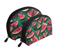 Dream Watermelon Moon Cosmetic Bag, Travel Makeup Pouch, Portable Waterproof Cosmetic Pouch for Girls Women., Dream Watermelon, One Size