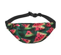 Dream Watermelon Print Sling Bag Fanny Pack, Crossbody Chest Bag with Adjustable Strap for Travel, Daily Casual Use