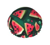 Dream Watermelon Shower Caps, Reusable Shower Cap for Women, Double Laye Waterproof Hair Cap, for All Hair Lengths
