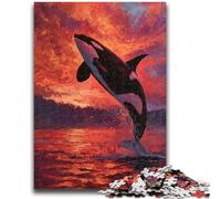 Dream Whale 1000 Piece Jigsaw Puzzles for Adults & Teens,Challenging To Complete But Fun And Humorous Educational Game for Birthday (50x75cm)