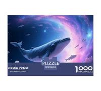 Dream Whale, 1000-piece Puzzle, A Mindful Pastime for Relaxation And Skill-building, Great for Interior Décor, Suitable for Ages 10+, 38x26cm/1000pcs