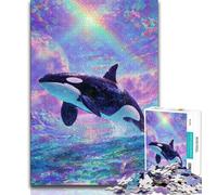 Dream Whale Jigsaw Puzzles for Adults 1000 Piece Puzzle,Educational Games Home Decoration Deal As Gifts for The Whole Family (38x26cm)