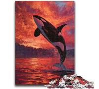 Dream Whale Jigsaw Puzzles for Adults 1000 Piece Puzzle,Family Game Stress Reliever Difficult Challenge Artists Collection,Fine Art (38x26cm)