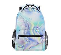 Dream White Horse Unicorn Shoulder Backpack Student Bookbags for Travel Kid Girls Boys