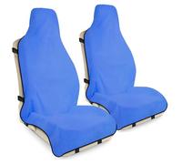 DREAMANIA Waterproof Seat Cover Towel, 2PCS Premium Sweat Carseat Protector, Perfect for Universal Anti-Slip Car Truck SUV Seat, Great for Surfing Yoga Gym Workout, Royal Blue