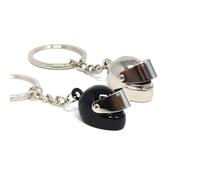 DreamAug 2PCS Helmet Keychains, 3D Mini, Zinc Alloy Car Key Decor, motorbike gifts
