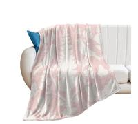 DreamAutumn Chenonceau Birds And Botanicals Aquamarine Throw Blanket - Warm Super Soft & Plush Flannel Throws for Bed Couch Sofa Office - Lightweight Cozy Fuzzy Blankets for Kids Women Men 50x60in