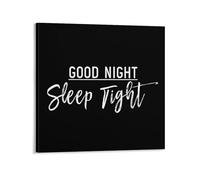DreamAutumn Positive Quotes Canvas Print Pictures Artwork Decoration Good Night Sleep Tight Canvas Wall Art Ready To Hang Paintings For Living Room Bedroom Office Christmas Gifts - 16x16in
