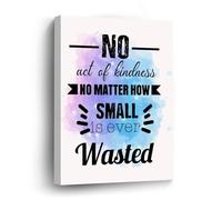 DreamAutumn Quotes Canvas Print Pictures Artwork Decoration No Act of Kindness No Matter How Small Is Ever Wasted Canvas Wall Art Paintings For Living Room Bedroom Office Christmas Gifts - 8x10in