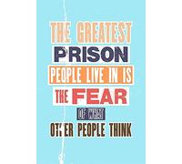 Dreamawsl Inspirational Posters for Home Office School Classroom Kidsroom - The Greatest Prison - Wall Memorial Decoration Metal Tin Sign 11.8 x 7.8 inch