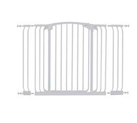 Dreambaby Auto-Close Chelsea Xtra-Tall & Wide Safety Gate Set- 1 gate and 2 extensions (Fits 97cm-133cm) White, 97 - 133 cm