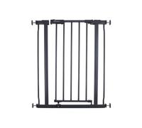 Dreambaby Ava Slimline Baby Safety Gate - Secure & Extendable Pressure Mounted Gate for Stairs and Dogs - 61-68cm Wide & 76cm Tall - Charcoal