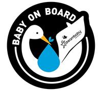Dreambaby Baby On Board Adhesive Decal (Blue, Pack of 2)