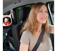 Oly Active Baby Car Mirror - Shatter-Proof Rear Facing Infant Mirror Entertains, Soothes, and Keeps Baby Visible - 25.4 x 29.7 x 7.8 cm. Adjustable Headrest Mirror with Remote Control by Benbat -Beige