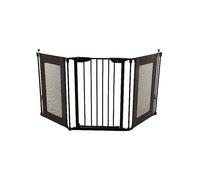 Dreambaby® Denver 3 Panel Metal/Mesh Adapta Barrier/Gate Black/grey