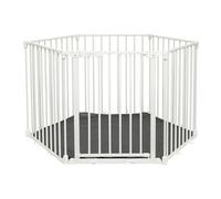 Dreambaby Discovery 6 Playpen. 3 in 1 6 Panel Converta Playpen with Mat/XXL Room Divider/Fireplace Barrier. 85.5cm to 3.75m Wide and 74cm Tall. Stay Open and EZY-Check Locking Indicator Features