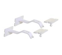 Dreambaby Dual Action Adhesive Double Locks (Pack of 2, White)