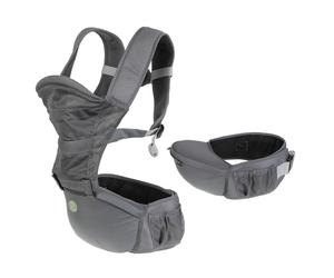 Dreambaby Elevate 6-in-1 Baby Carrier and Hip Seat for Newborn to Toddler up to 18kg - Front, Inward & Backpack Positions, Infant Support with Cushioned Hip Seat and Adjustable Waist Strap