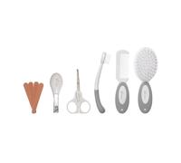 Dreambaby Essentials Deluxe (Ergo Handle) 10 pcs Grooming Kit in Clear Hard Case - Grey