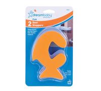 Dreambaby Fish Door Stoppers (Pack Of 2, Orange and Blue)