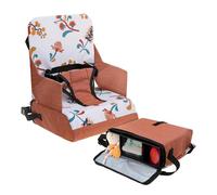 Dreambaby Grab ‘N Go Kids Booster Seat - Portable Travel Toddler High Chair for Dining (6M-3Y) with Storage & Shoulder Strap - Lightweight and Compact