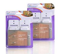 Dreambaby Heavy-Duty Hinged Furniture Straps 4 Pack, White