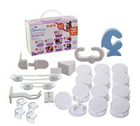 Dreambaby Home Baby Safety Kit Set No Tools No Screws - Household Safety Value Pack - 35 Pcs - Model F70844
