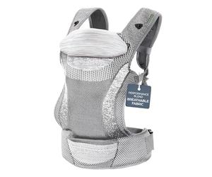 Dreambaby Inspire 3-Position Baby Carrier, Front & Backpack Style, Breathable Knit Fabric, Comfortable Head Support, Built in Storage Bag for Parents On- the-Go
