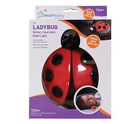 Dreambaby Ladybug Kids Night Lights - One Touch Operation LED Bedroom Lamp - with 30 mins Automatic Shutt-Off - Red - Model F689