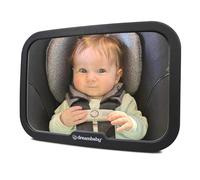 Dreambaby Large Rectangular Adjustable Backseat Mirror, Black, 20 x 24 cm