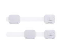 Dreambaby Cupboard Locks for Children, Child Locks for Kitchen Cupboards, Swivel Adjustable Strap Latches, Self Adhesive Cabinet Strap Locks, No Tools Needed, Baby Proofing Your Kitchen (2pk)