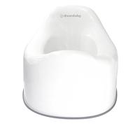Dreambaby My First Stage Potty, Anti Slip Potty, Compact and Lightweight, Anti Splash Guard, 18 Months to Maximum 25kg - Bright White/Grey
