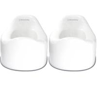 Dreambaby My First Stage Potty, Anti Slip Potty, Compact and Lightweight, Anti Splash Guard, Baby Toddler Potty, Suitable for 18 Months and up. Maximum Weight 25kg - White (Pack of 2)