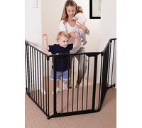 Dreambaby® Newport 3 Panel Metal Adapta Barrier/Gate Black