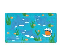Dreambaby Non Slip Bath Mat with Heat Alert Sensor and Suction Cups (Shark)