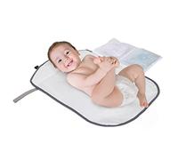 Dreambaby Portable Baby Changing Mat - Grey Stars. New Born Baby Essential, Travel Changing Mat, Nappy Changing Mat for Holidays. 2X Zipped Pockets. Lightweight Foldable Changing Mat 61 x 42cm