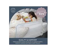 Dreambaby Prague Toddler Bed Guard - Foldable & Portable Safety Rail - Suitable for Flat Bed Bases Up to King Size Mattress - Measures 110cm Wide x 45.5cm Tall