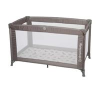 Dreambaby Quest Full Size Travel Cot, Cot Bed Size, Lightweight, from Birth to 15kg, Easy Fold & Compact, Travel Bag, 120cm x 60cm, Thick Padded Mattress - Taupe