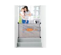 Retractable Relocatable Mesh Safety Gate - Grey