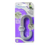 Dreambaby Secure -A- Cabinet Handles & Knobs Security Locks - Child Proof Sliding Safety Locks -Silver - Model F1003