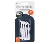 Dreambaby Safety Catches for Cupboards & Drawers - Childproof Locks & Latches for Kitchen Cabinets - 4 Pack